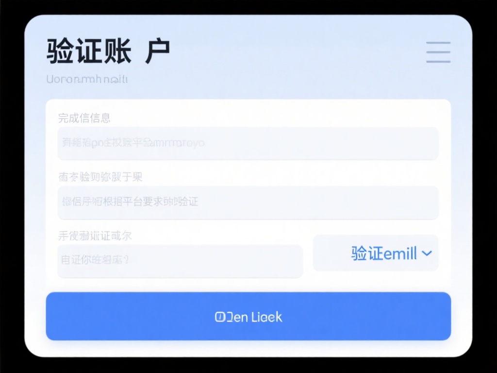 验证账户：完成信息填写后，您会收到一封验证邮件或短